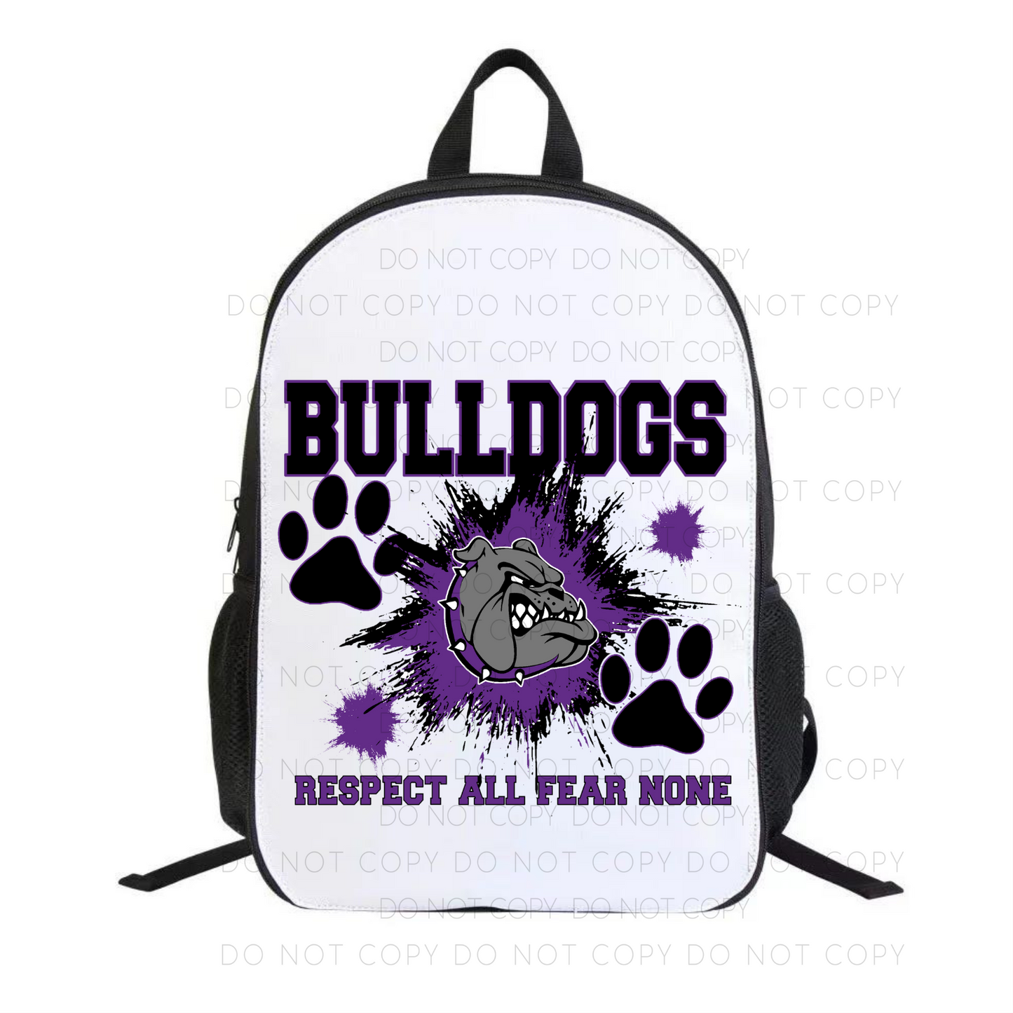 Bulldogs Respect All Fear None Backpack