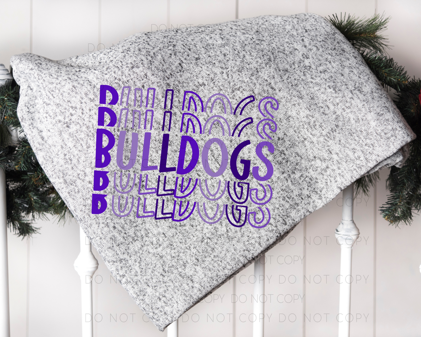 Bulldogs Stacked Blanket