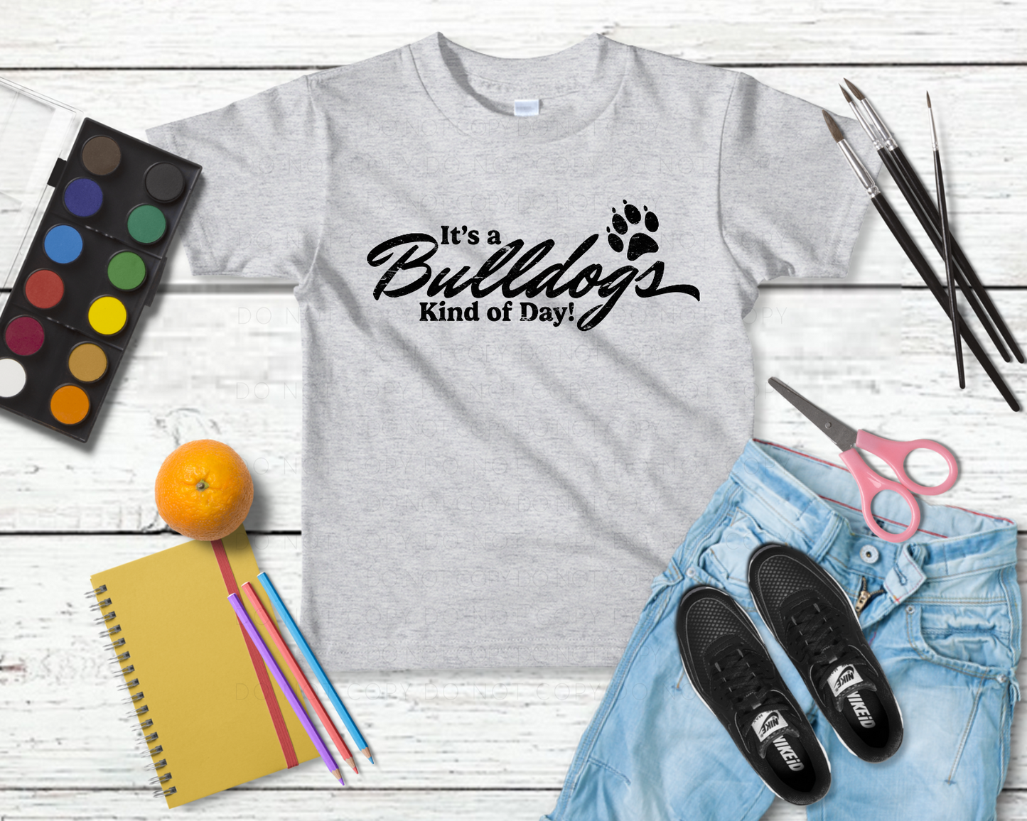 NEEDHAM-It's A Bulldogs Kind Of Day Black Grunge