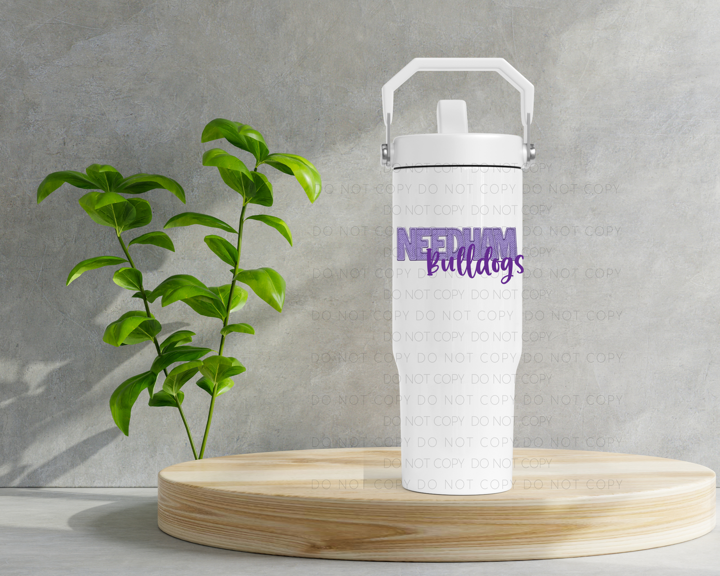 Needham Bulldogs Faux Embroidery