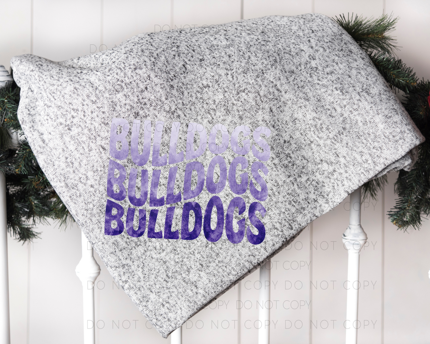 Ombre Bulldogs Blanket
