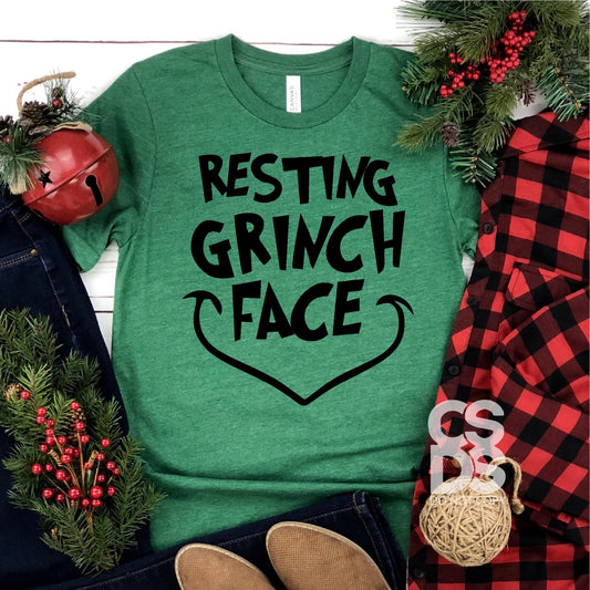 Resting Green Face